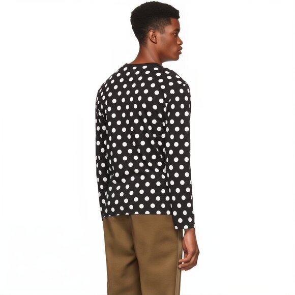 SzM Maison Kitsuné Unisex ACIDE Polka Dot Long Sleeve Shirt - Limited Edition - Picture 14 of 16